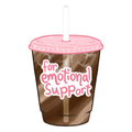 "for emotional support" sticker