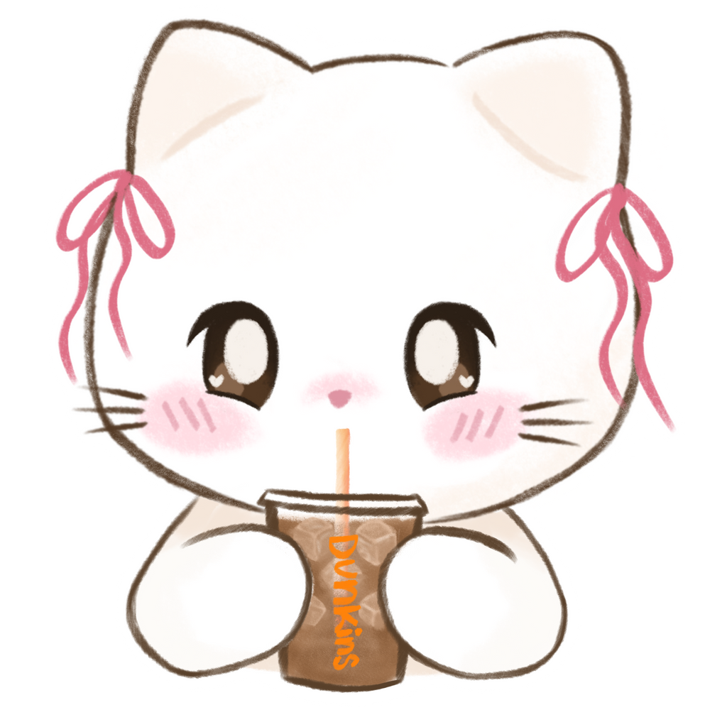 miji & iced coffee sticker